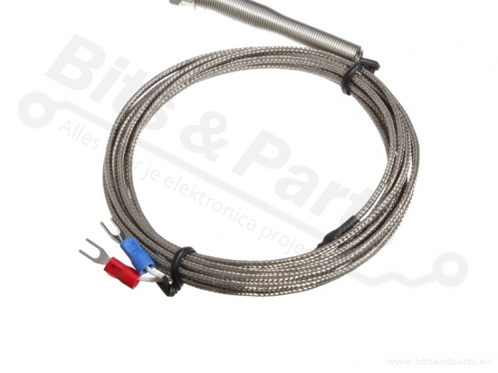 Temperatuursensor Thermocouple / Thermokoppel K-type 3 meter